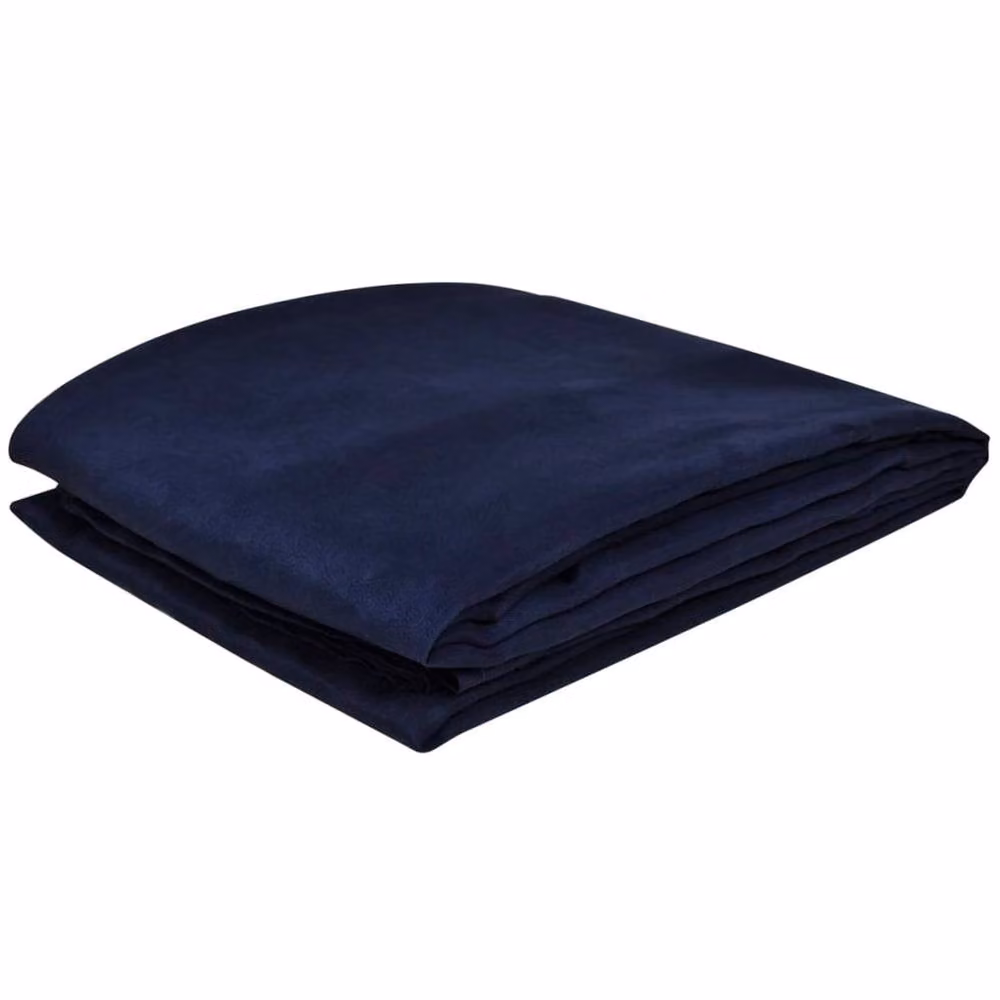 Berkfield Home Microfibre Sofa Slipcover in Blue, W: 210 cm, D: 280 cm – 2