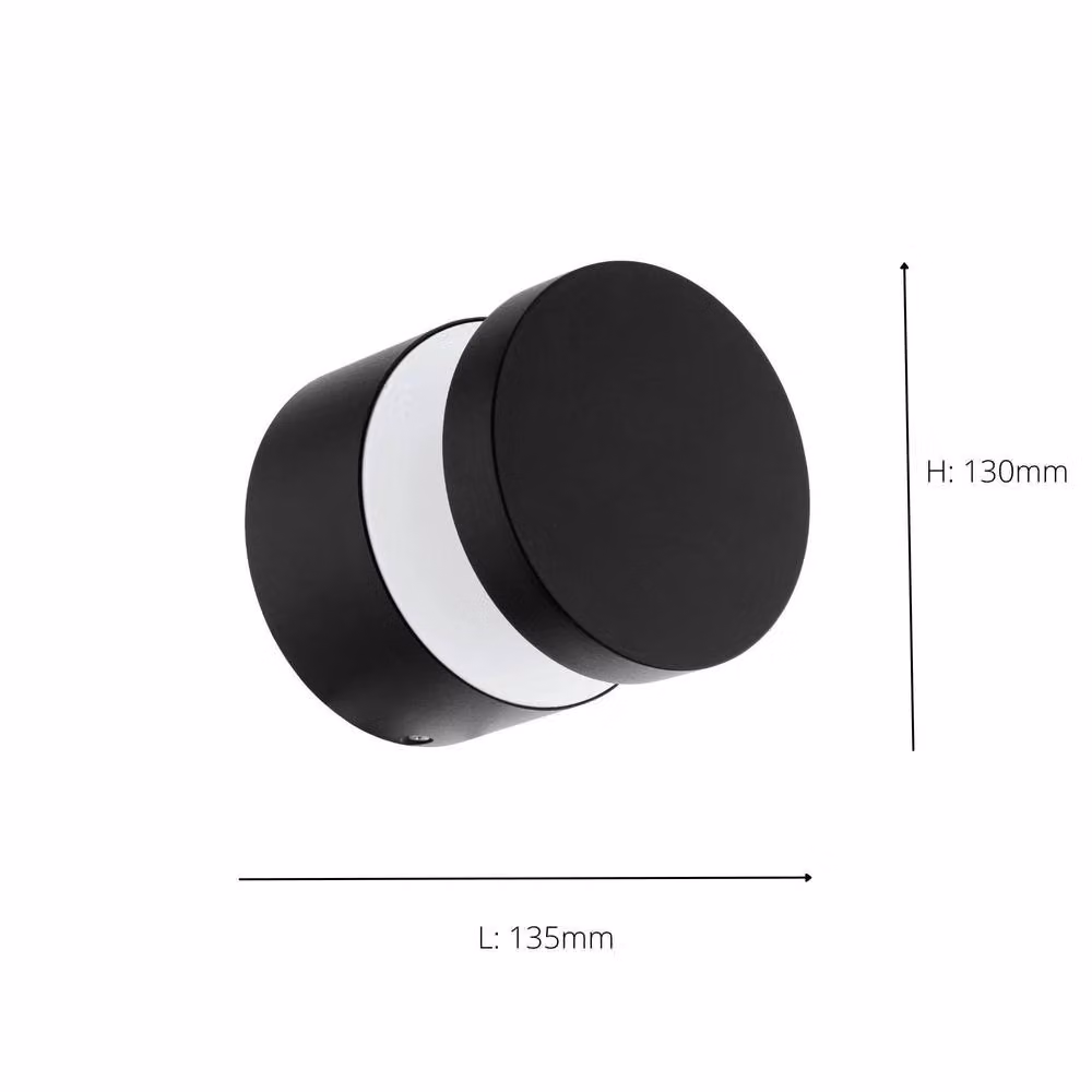 Eglo Melzo Black Aluminium LED Outdoor Wall Light with Warm White 3000K Illumination – 3
