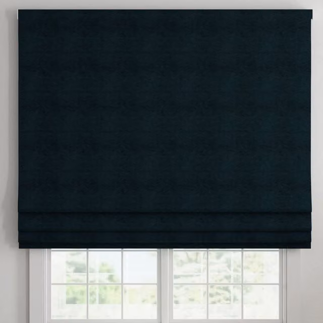 ANTE DECOR Altro Made To Measure Blackout Roman Blind in Night Sky Blue