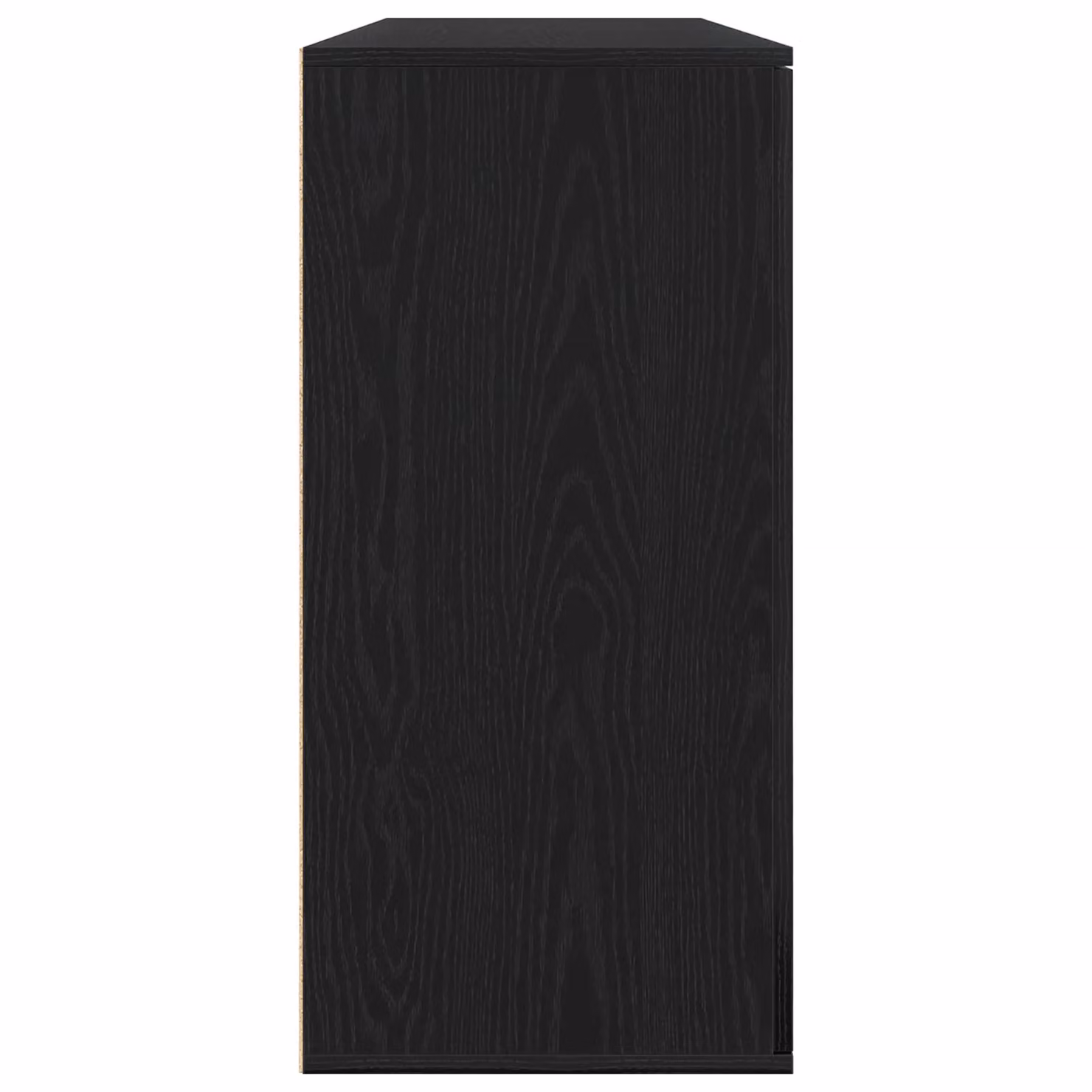 Berkfield Home Set of 2 Black Oak Sideboards in Engineered Wood, W: 79 cm, D: 38 cm, H: 80 cm – 3