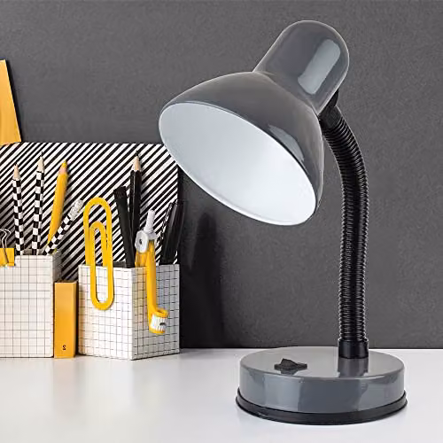 Lloydtron Classic Flexi Tabletop Desk Lamp in Anthracite Grey, Height: 34 cm – 2