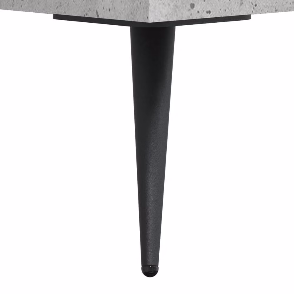 Berkfield Home Industrial Writing Desk in Concrete Grey, W/D/H: 140 x 50 x 75 cm – 4