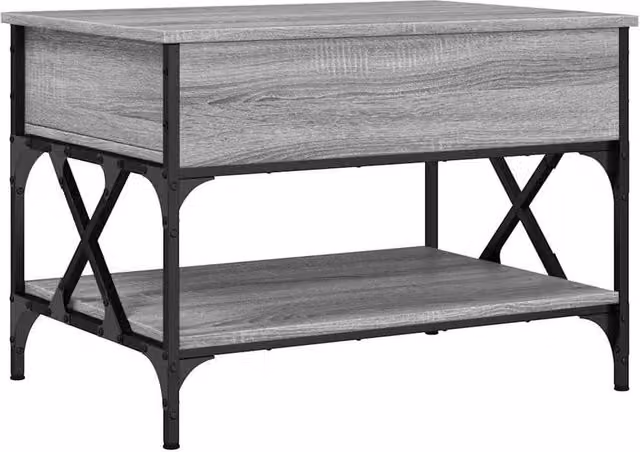 Berkfield Home Grey Sonoma Coffee Table with Lift Mechanism, W/D/H: 70 x 50 x 50 cm – 1