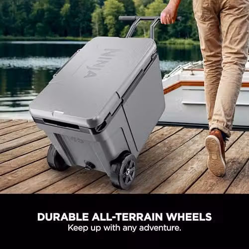 Ninja FrostVault Heavy-Duty Insulated Wheeled Cooler Box, Grey – 3