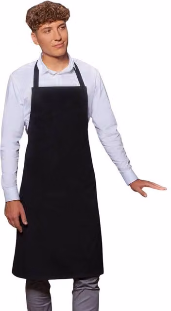 Karlowsky Basic Bib Apron in Black