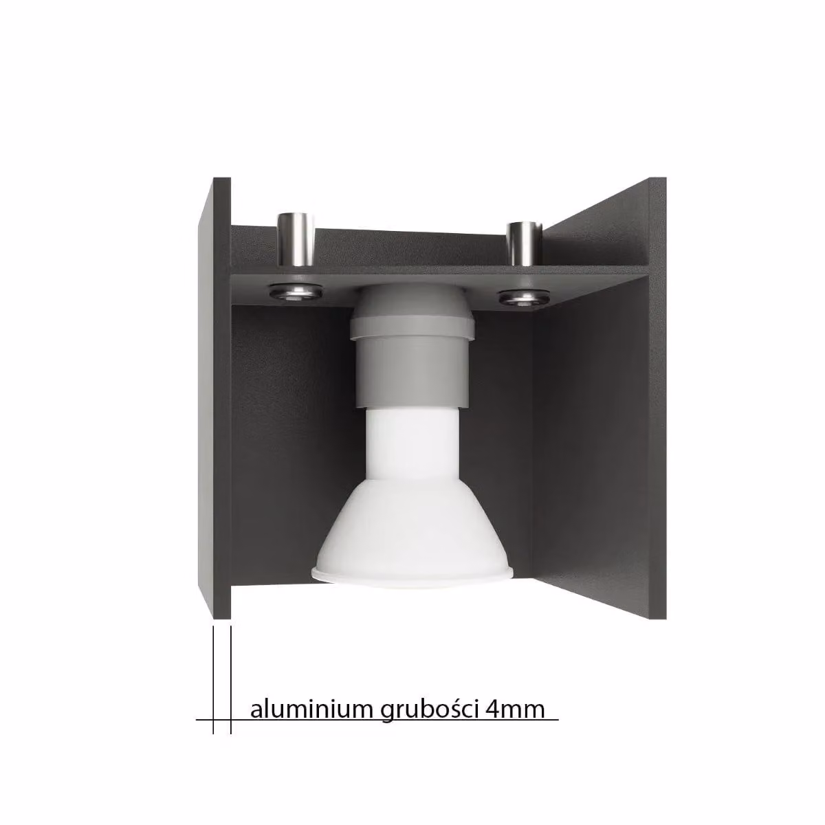Sollux Lighting Modern White Cube Ceiling Lamp W/D/H: 11 x 12 x 12 cm – 3