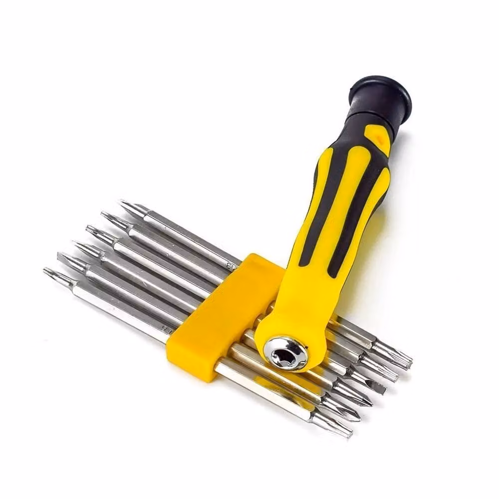 VOGREX 6-Piece Mini Precision Screwdriver Set with Slotted and Phillips Bits in Multicolour Steel – 2