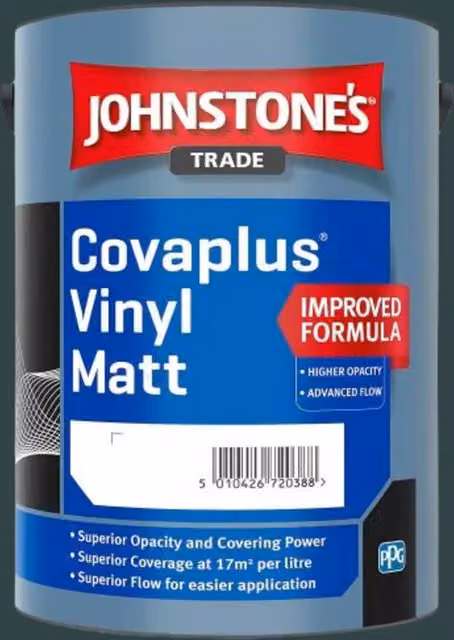 Johnstones Covaplus Matt Dispersion Paint in Ivy Sky Green/Turquoise, 5 l