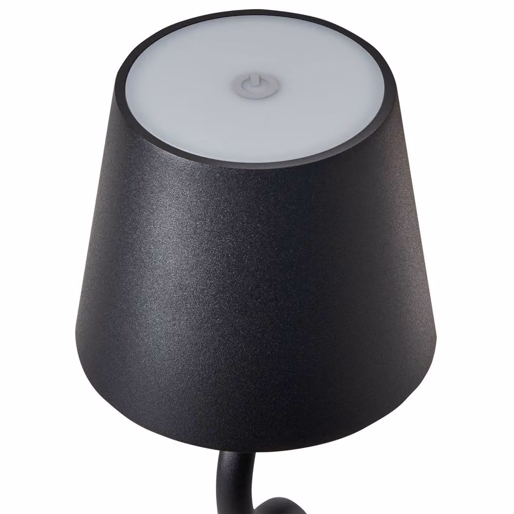 Wyld and Coco Black Metal Table Lamp with Wireless Charging, Touch Dimmer and USB Port – 3