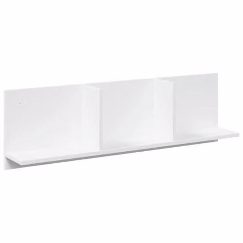 vidaXL White MDF Wall Cabinet W: 100 cm, D: 30 cm, H: 16.5 cm