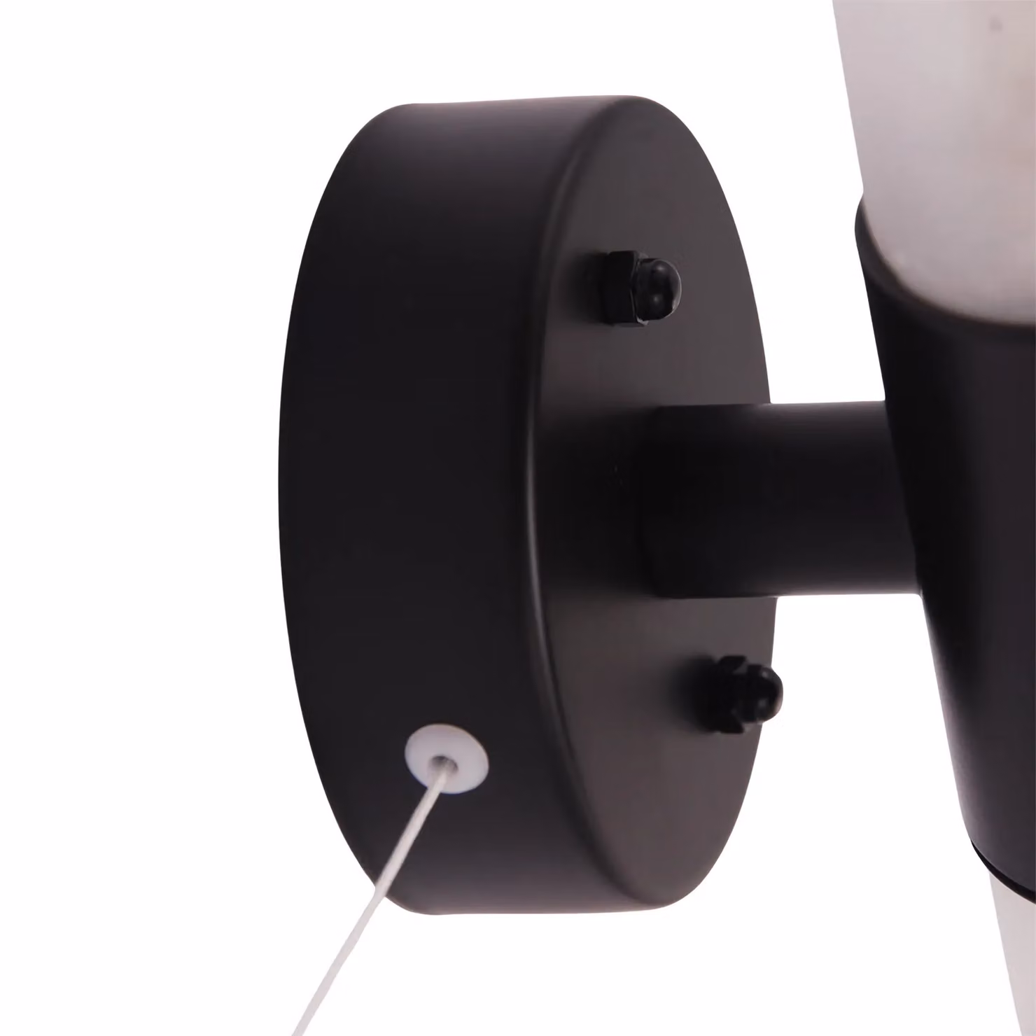Happy Homewares Modern Matte Black IP44 Rated Bathroom Wall Light Fitting with Tubular Glass Shades, W/D/H: 32 x 10 x 8 cm – 3