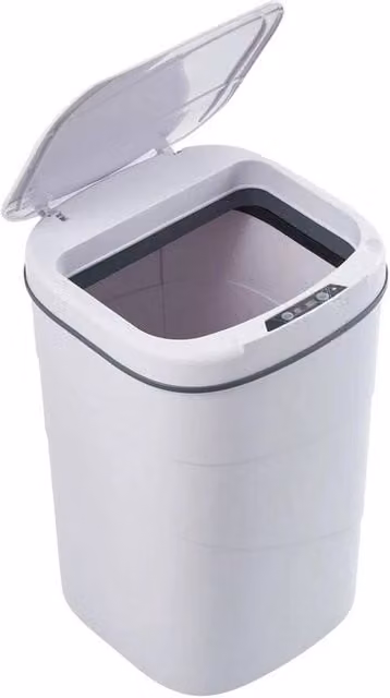 NESTLUNE 18L White Automatic Motion Sensor Smart Trash Can W: 60 cm, D: 60 cm, H: 33.8 cm