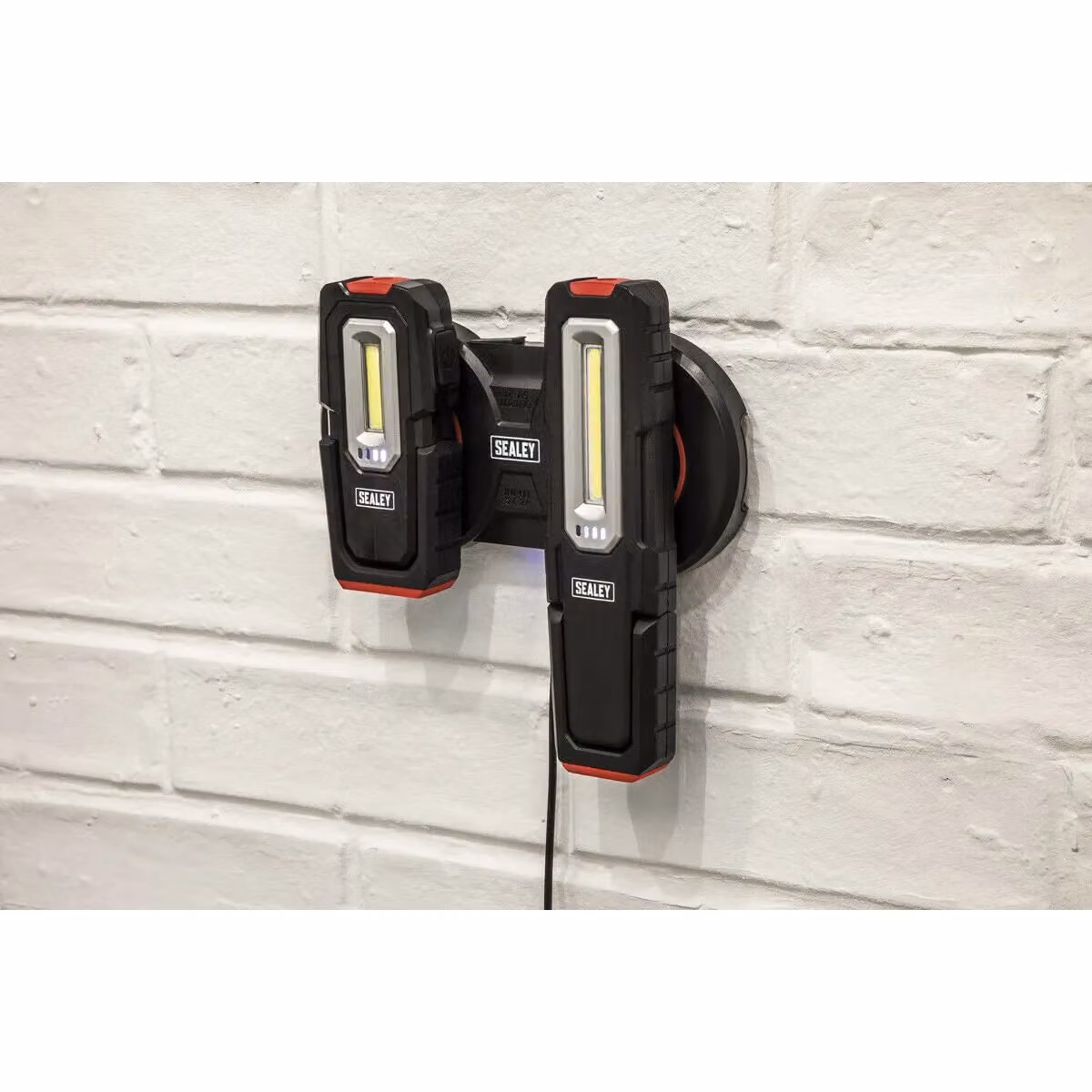 Loops 5V-1A Double Wireless Charging Base in Black for ys95292 and ys05293 Inspection Lights with USB-C – 3