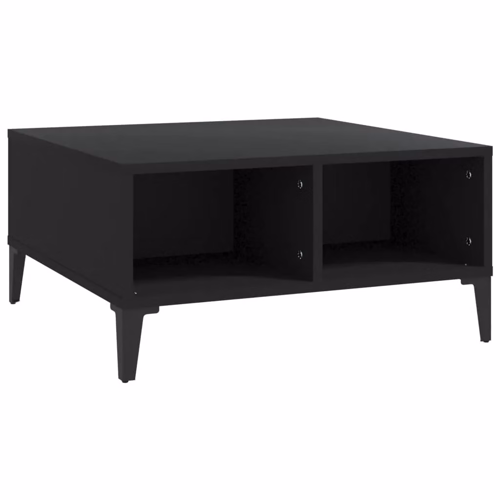 Berkfield Home Modern Black Square Coffee Table W/D/H: 60 x 60 x 30 cm – 2