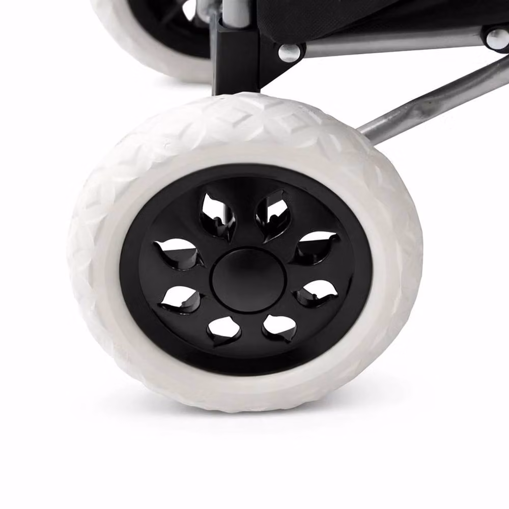 PAWNORA 2 Wheel Folding Shopping Trolley in Black – 2