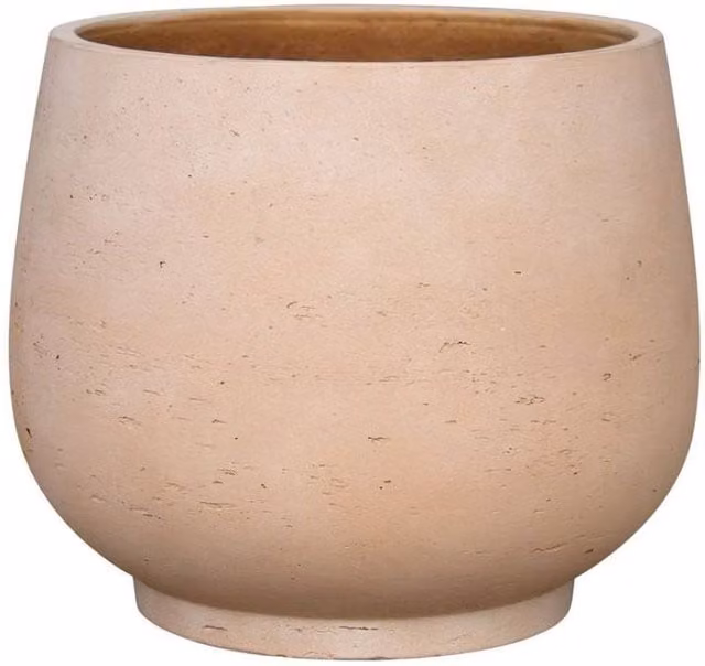 KDMD Hortus Classic Corsica Footed Planter Tub in Beige and Multicolour, W/D/H: 20 x 24 cm – 1