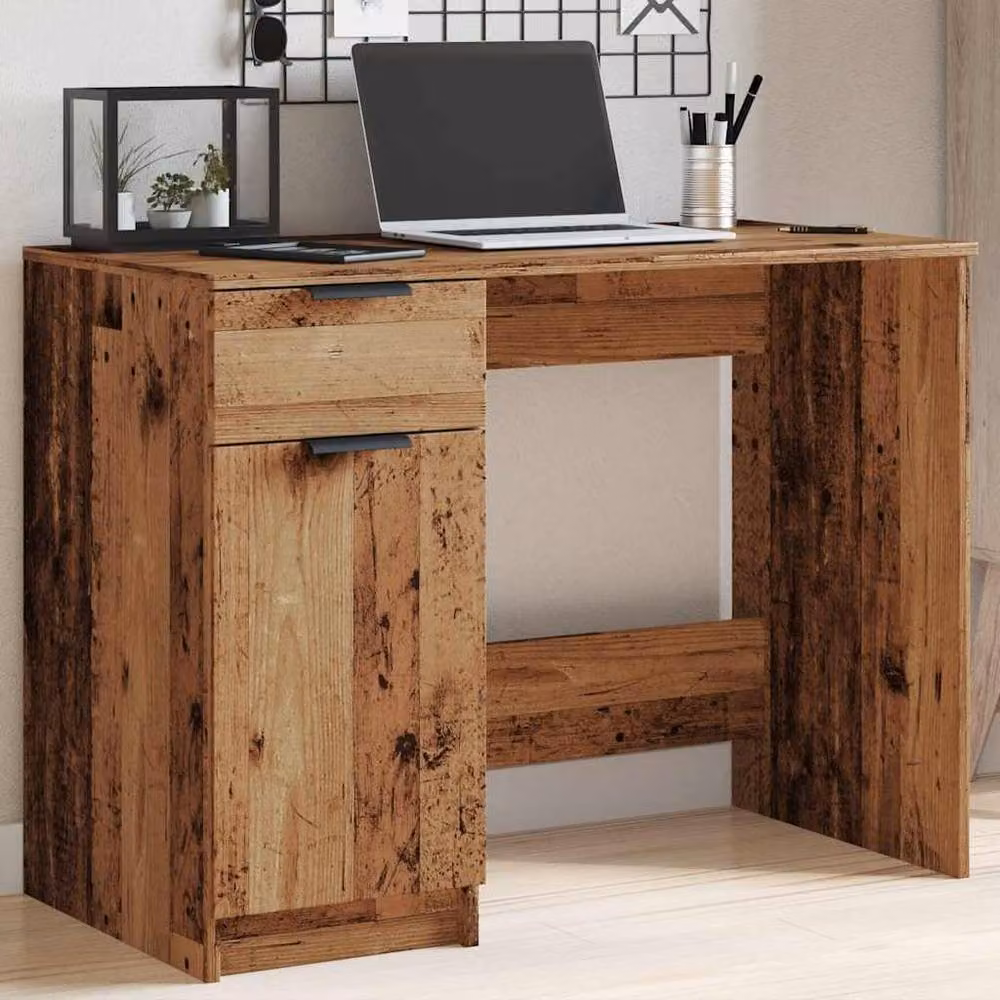 Berkfield Home Computer Desk in Brown Engineered Wood W/D/H: 100 x 50 x 75 cm – 3