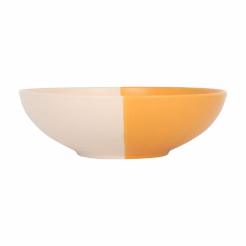 Nicola Spring Yellow Stoneware Pasta Bowl – 1