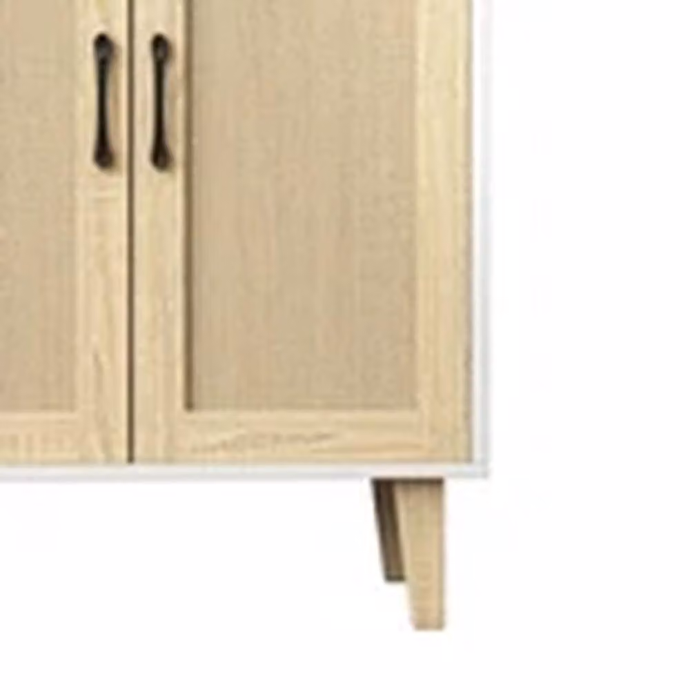 EONLION White Wooden Sideboard Buffet Storage Cabinet and TV Stand – 2