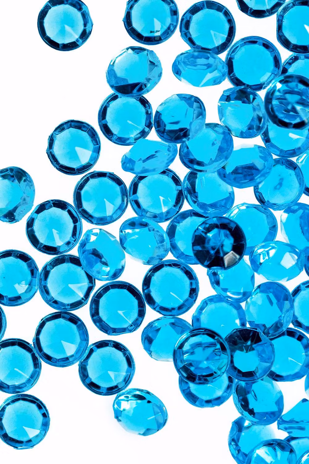 Neel Blue Turquoise Round Acrylic Rhinestone Table Confetti, 4000 Pieces – 6