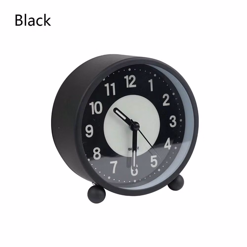 Nordara Black Bedside Clock with Night Light and Silent Snooze Function – 4