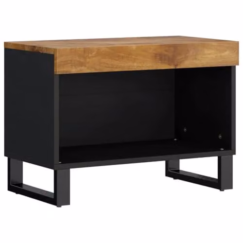 vidaXL Industrial Mango Wood and Metal TV Cabinet, Brown, W: 60 cm, D: 33 cm, H: 43.5 cm – 1