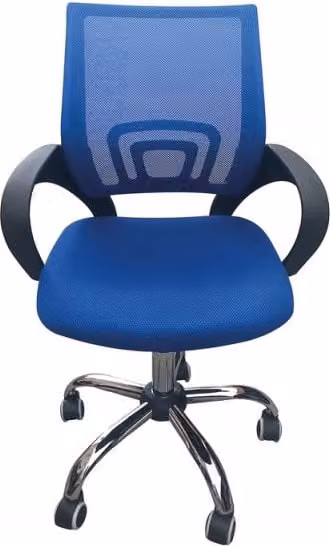 Lemon Pavilion Furniture Tate Blue Mesh Back Task Office Chair, W: 57 cm, D: 56 cm, H: 96 cm – 1