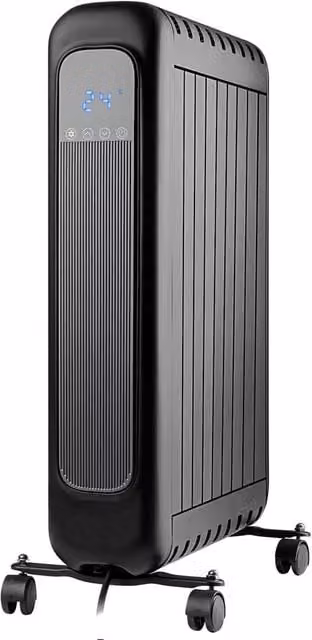 Daewoo 2000W Oil-Free Convector Radiator with LED Display and Remote Control in Black – 1