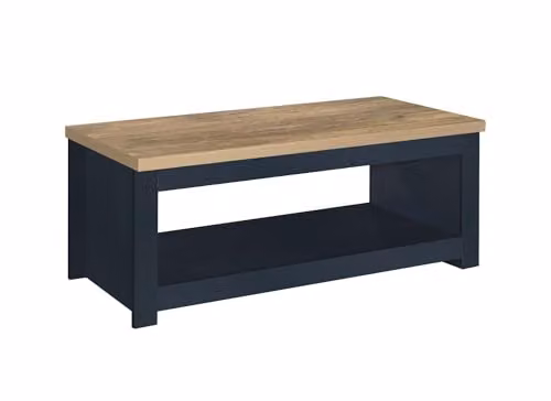 Birlea Highgate Rectangular Coffee Table in Blue and Grey