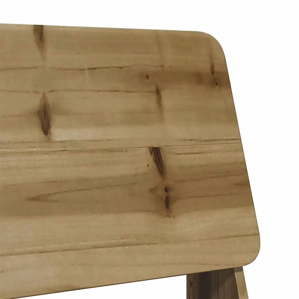 Berkfield Home Rustic Brown Impregnated Pine Wood Garden Chair W: 60 cm, D: 64 cm, H: 70.5 cm – 5