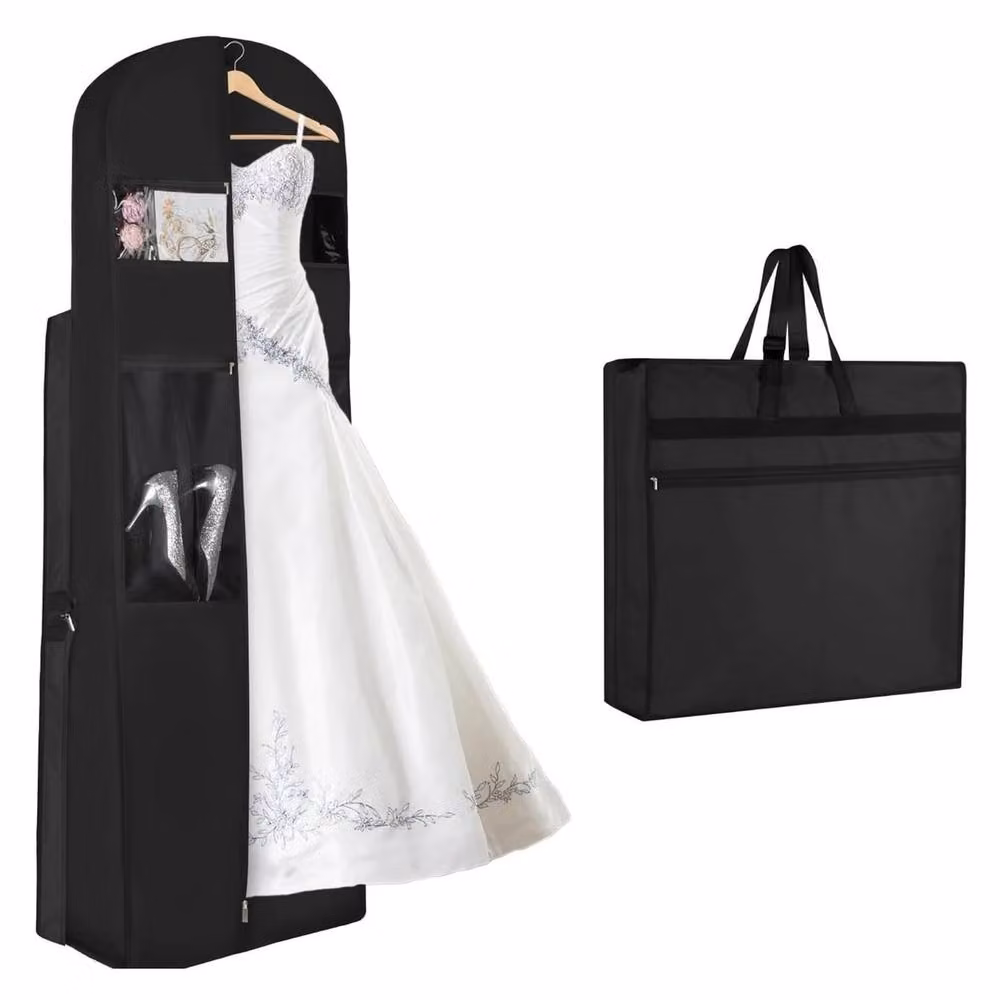 Havendro Foldable Black Clothing Cover Closet Organiser for Dresses and Shirts – 3