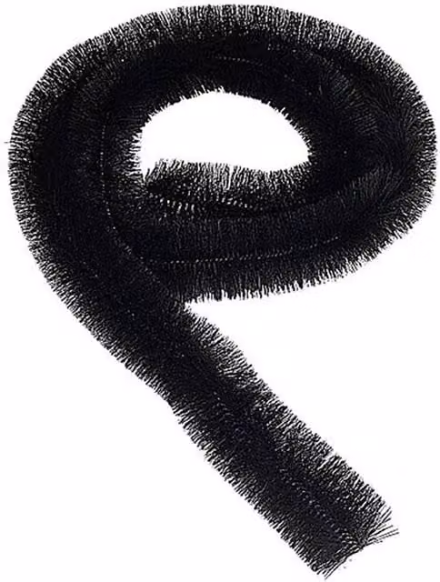 SPETLEK Black Plastic Gutter Brush Guard Leaf and Moss Debris Filter