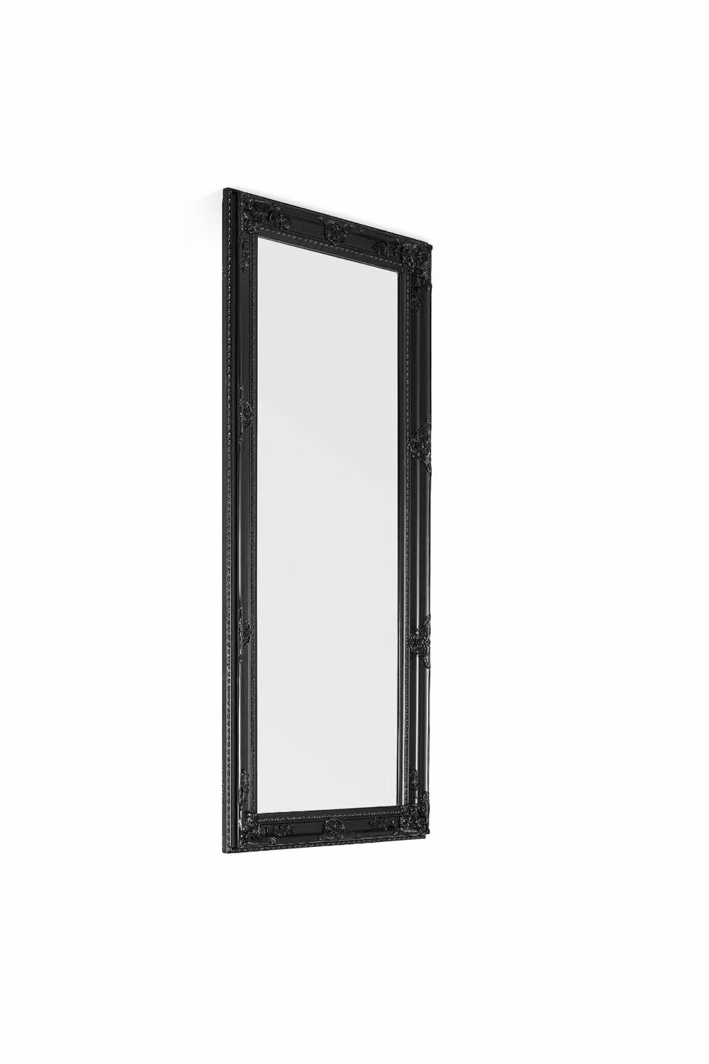 Julian Bowen Palais Full Length Mirror in Black, Antique Leaner or Wall Mounted, H 170 cm x W 70 cm – 2