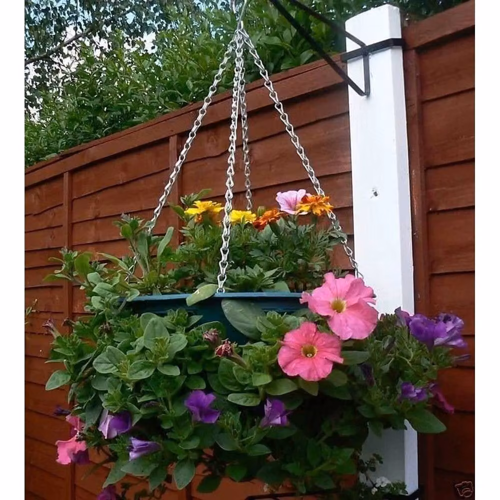 Kelvenix Black Steel Hanging Basket Planter – 2