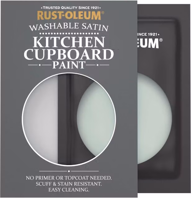 Rust-Oleum Kitchen Cupboard Satin Finish Tester Sachet in Green, 10ml