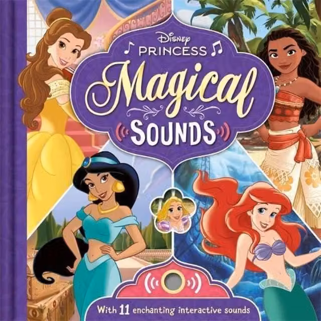 Walt Disney Princess Magical Sounds Board Book, Multicolour