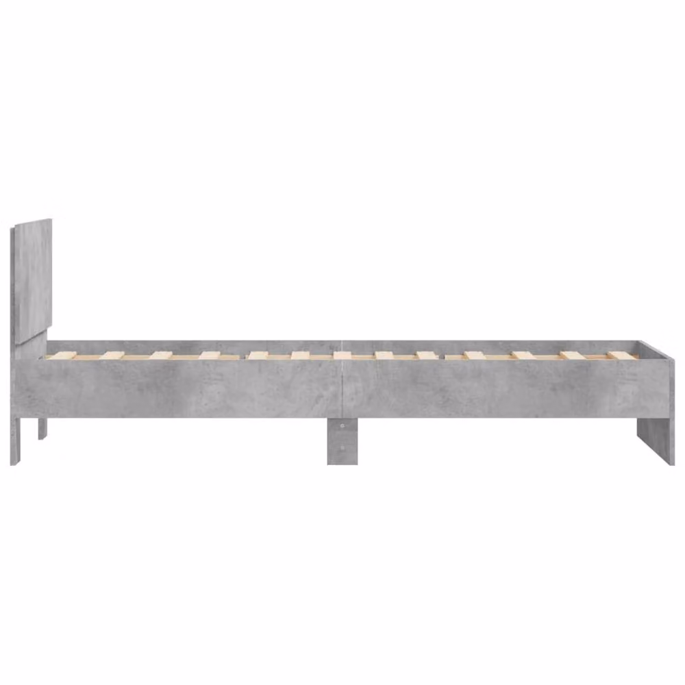 Berkfield Home Durable Bed Frame with Headboard and Lift Up Base, Grey, W: 80 cm x D: 190 cm – 4