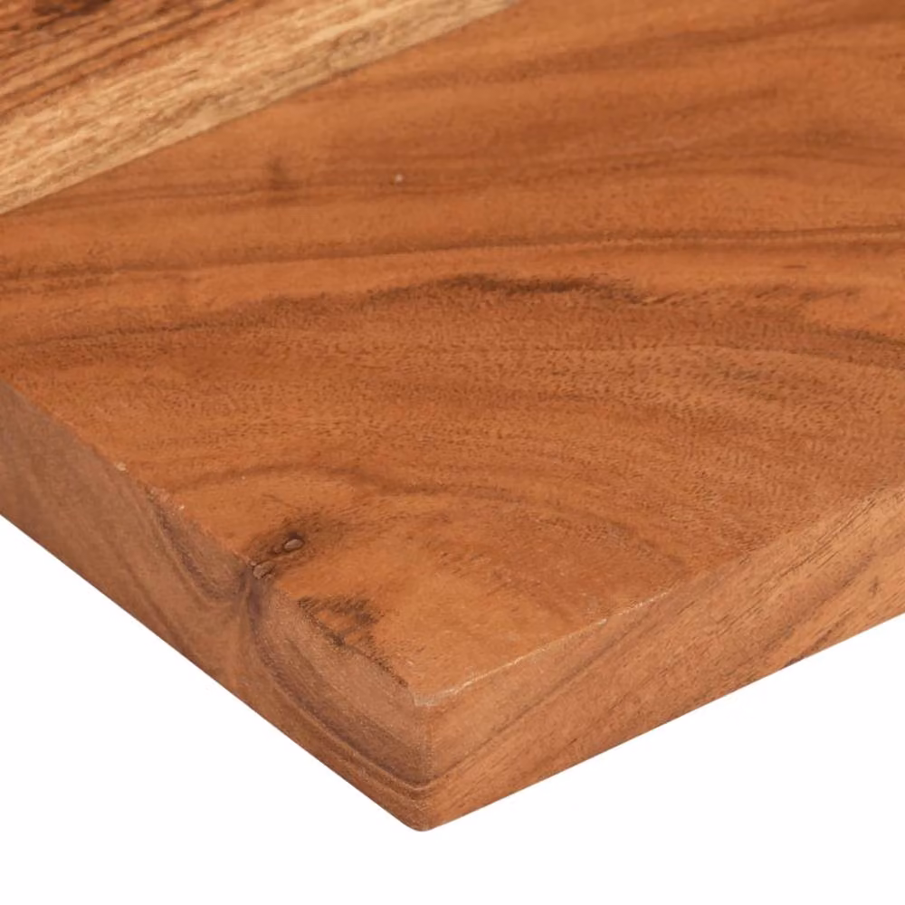 Berkfield Home Rectangular Solid Wood Acacia Table Top, Brown, W: 60 cm, D: 20 cm, H: 3.8 cm – 4