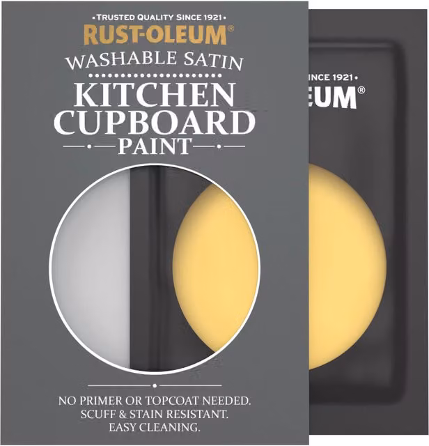Rust-Oleum Kitchen Cupboard Satin Finish Tester Sachet in Lemon Jelly, 10ml, Yellow