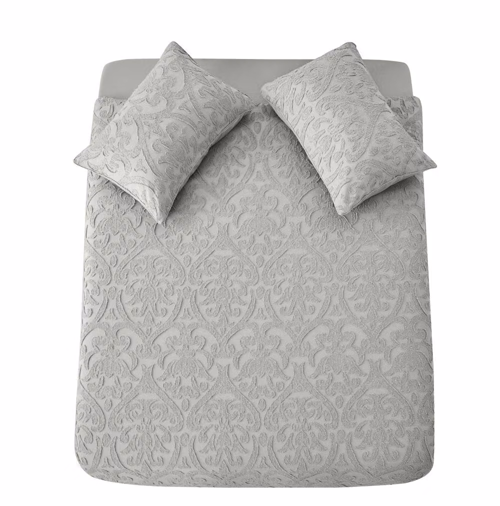 Gaveno Cavailia Cambi 3-Piece King Size Reversible Damask Duvet Cover and Pillowcase Set in Grey, W/D/H: 180 x 200 cm – 2