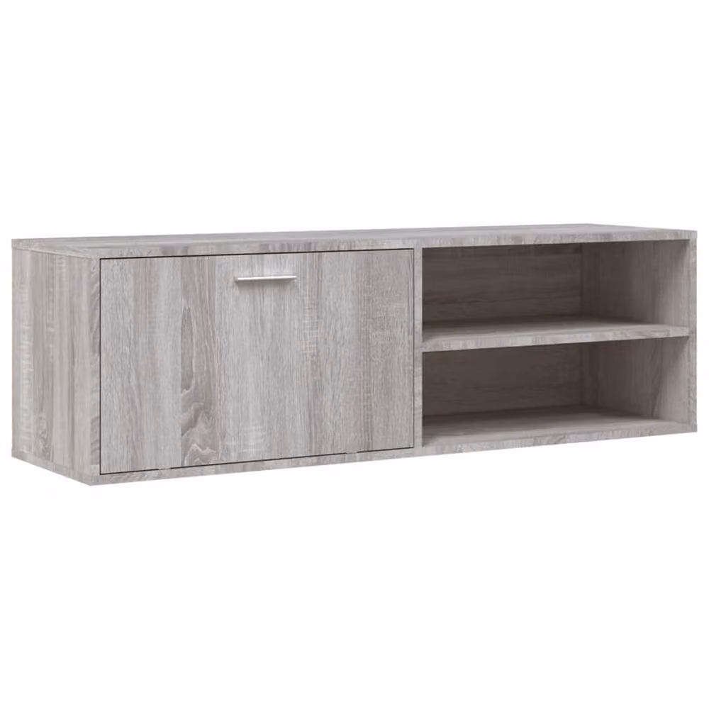 Berkfield Home Grey Sonoma TV Cabinet in Engineered Wood W/D/H: 120 x 34 x 37 cm – 3