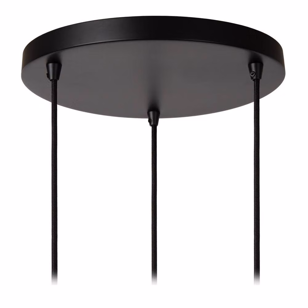 Lucide Danza Black Metal Pendant Light, Diameter: 50 cm – 3