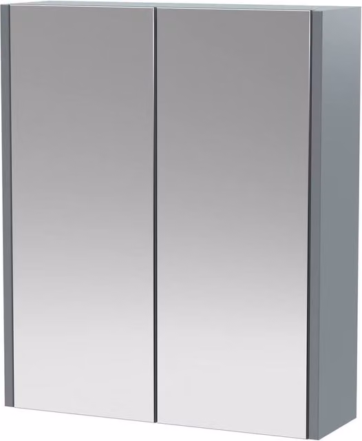 Balterley Winshill Grey Rectangular Wall Bathroom Mirror W: 60 cm, H: 60 cm, D: 1 cm