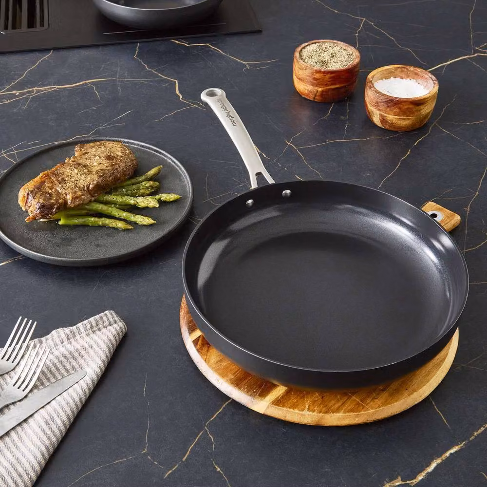 Morphy Richards Mastery 30cm Non-Stick Aluminium Frying Pan in Black – 6