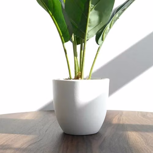Leaf UK Pack of 6 Realistic Artificial Green Potted Foliage Plants, H 45 cm x W 30 cm x D 30 cm – 5