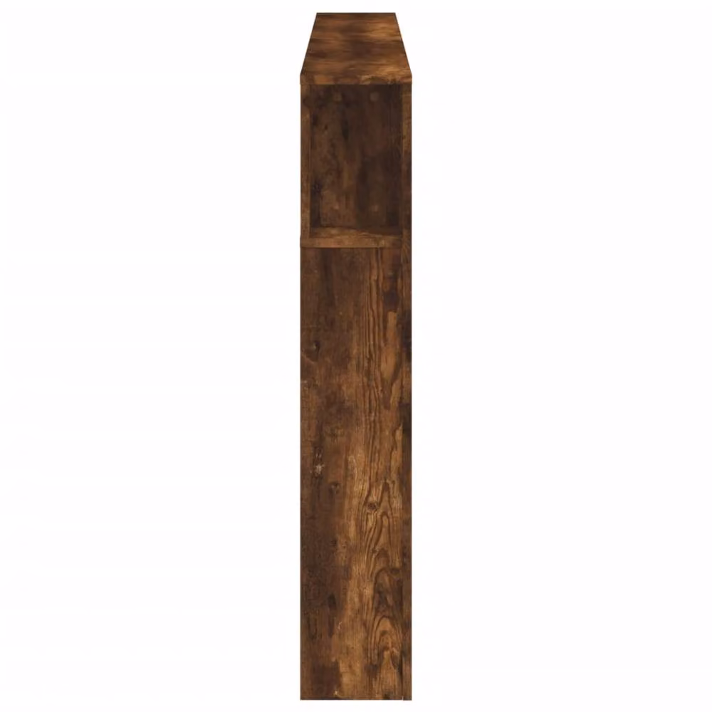 Berkfield Home LED Headboard in Smoked Oak Brown, W: 180 cm, D: 18.5 cm, H: 103.5 cm – 6