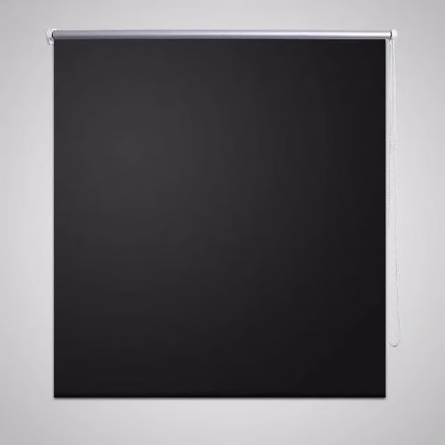 Berkfield Home Blackout Roller Blind, Thermal Insulating, Black, W: 80 cm, H: 230 cm