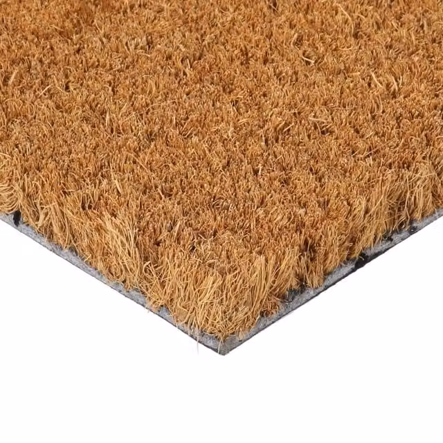 Berkfield Home Durable Rectangular Coir and PVC Door Mat, Brown, W: 45 cm, D: 75 cm – 1