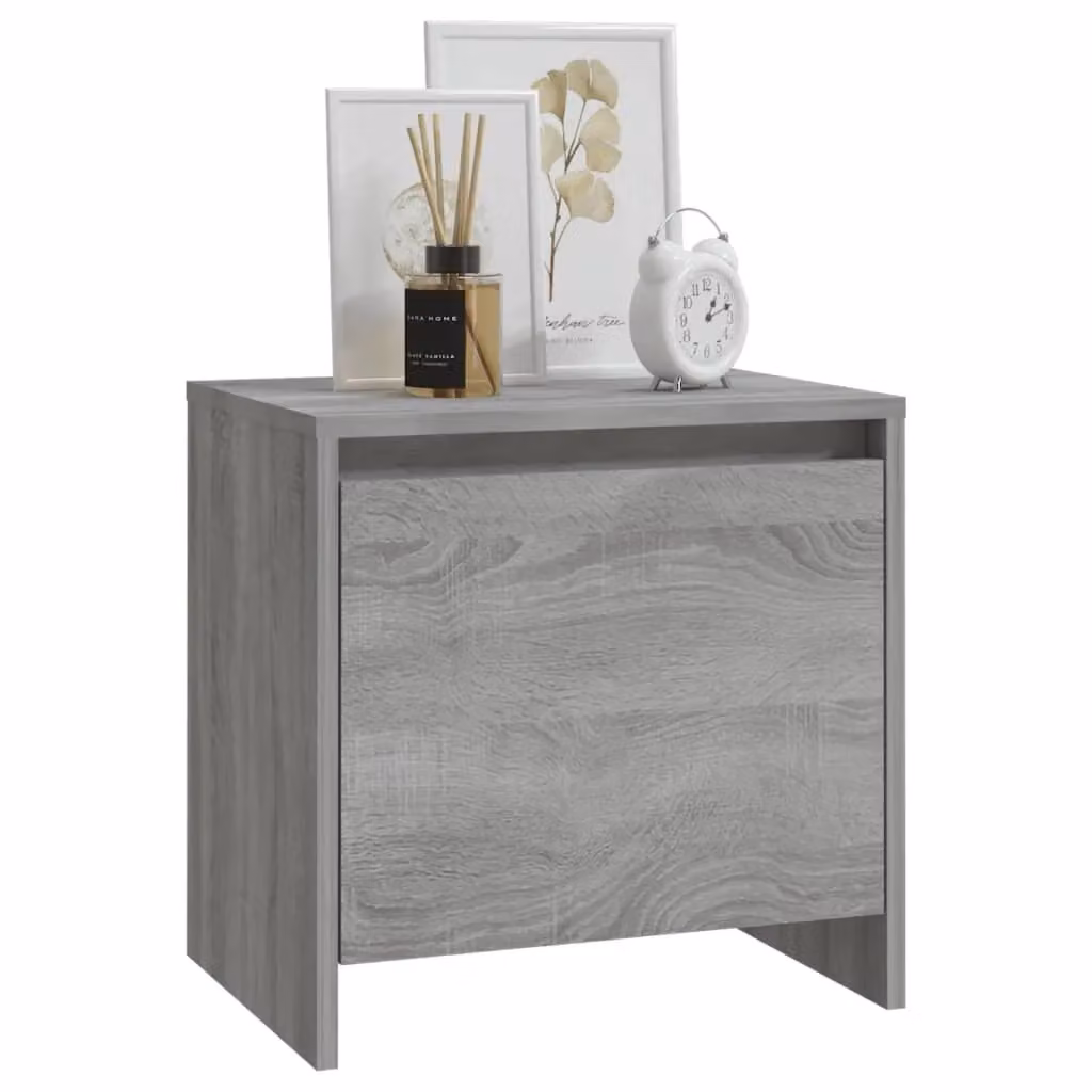 Berkfield Home Grey Sonoma Bedside Cabinet W/D/H: 45 x 34 x 44.5 cm – 3