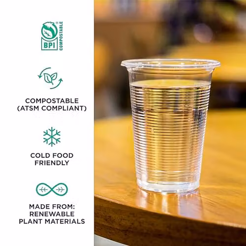 KAV Transparent Plastic Tumbler Cups, 180 ml – 2